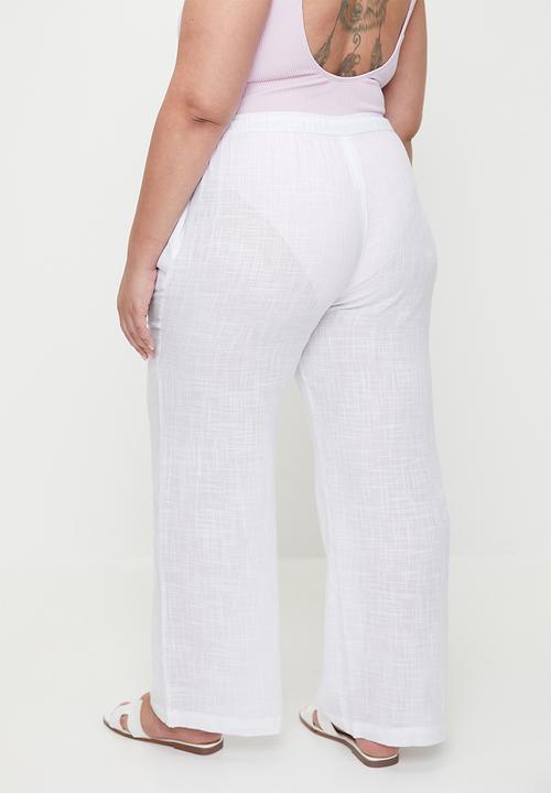 Cotton On - Plus The Essential Beach Pant - White