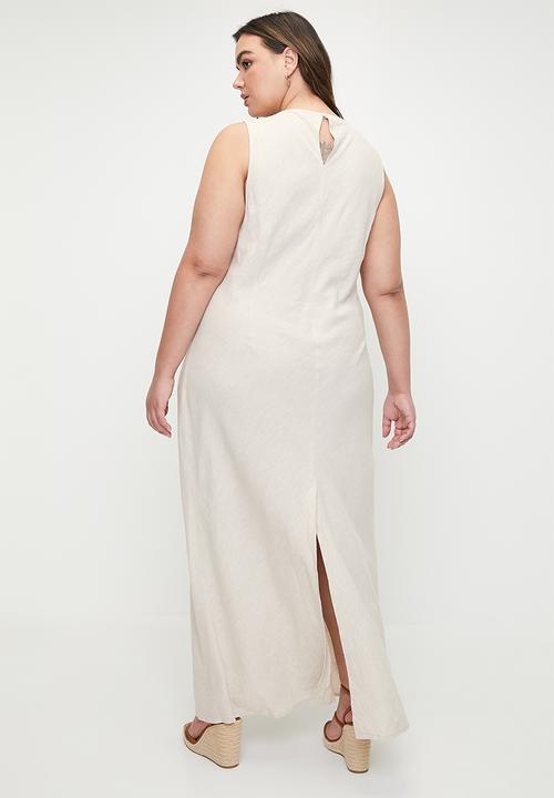 Cotton On - Plus Haven High Neck Maxi Dress - Neutral