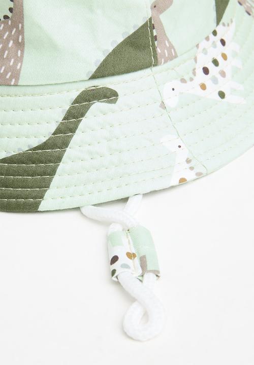 Pop Candy - Dino print bucket hat - light green
