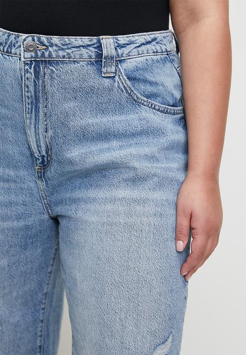 Cotton On - Plus Super Baggy Jean - Breeze Blue Worn