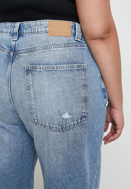 Cotton On - Plus Super Baggy Jean - Breeze Blue Worn