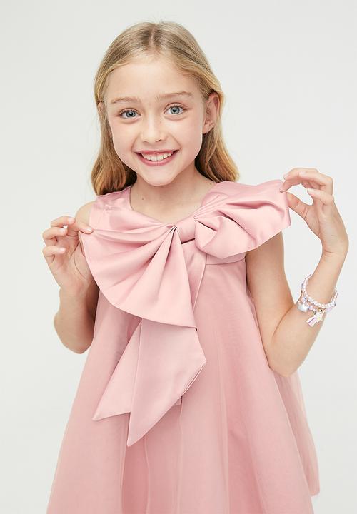 Pop Candy - Bow décor dress - pink