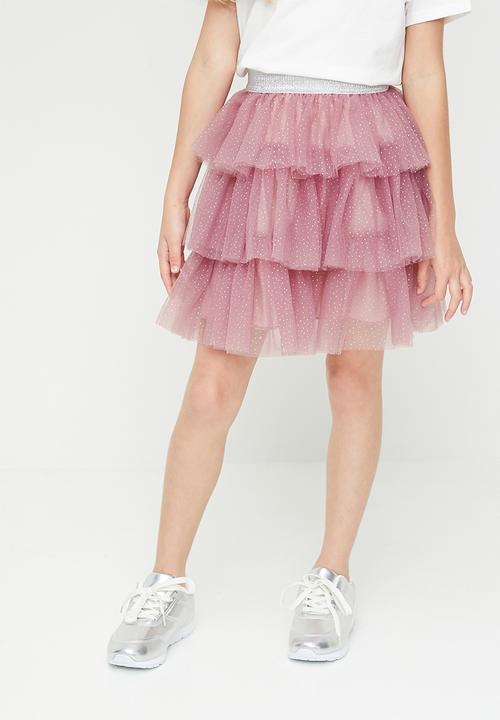 Pop Candy - Tiered tutu skirt - dusty pink
