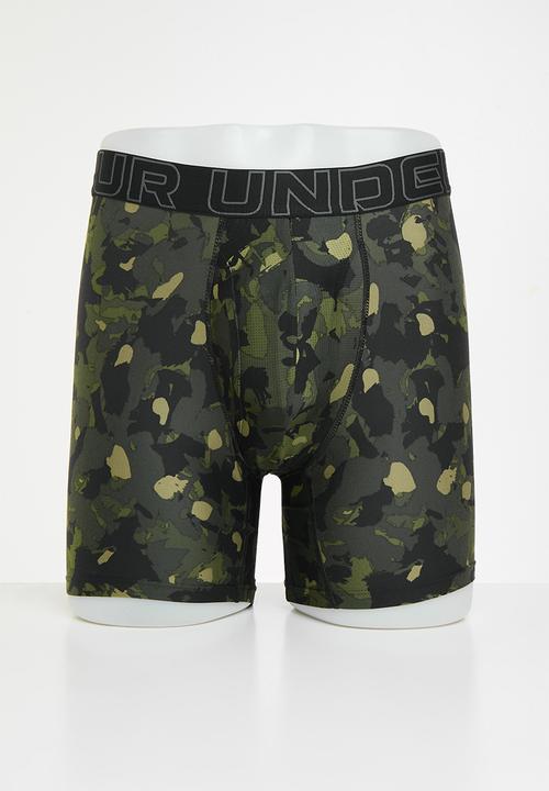 Under Armour - M UA Perf Tech Nov 6in Regular - Multi Camo Olive