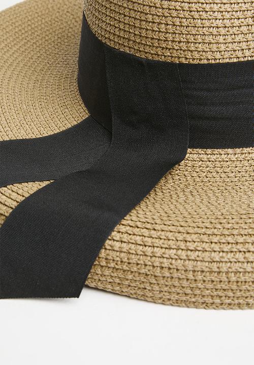 Tessa Design - Lily wide brimmed straw hat-natural