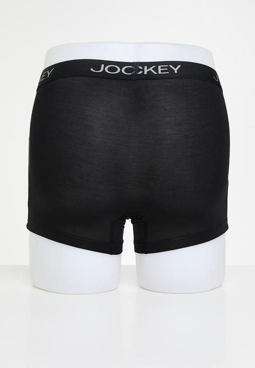 Jockey - Chafe Proof Short Leg Trunk - black