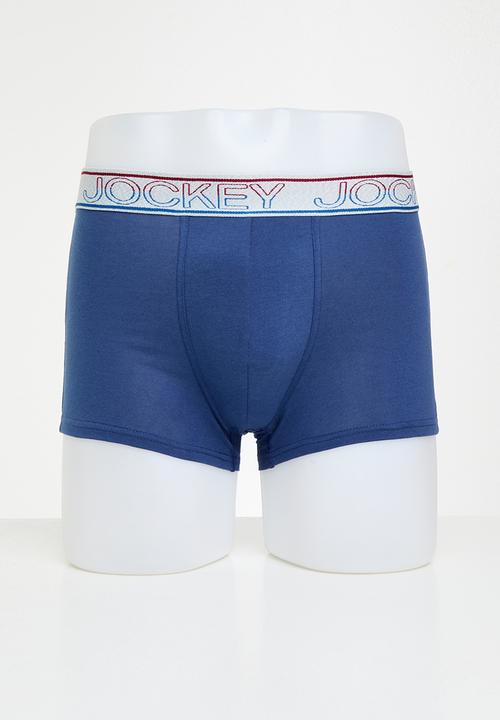 Jockey - 2 Pack New Gen Pouch Trunk  - Marina Blue/Deep Sangria