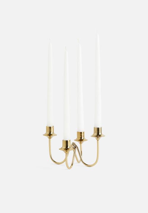H&M - Metal candelabra - gold