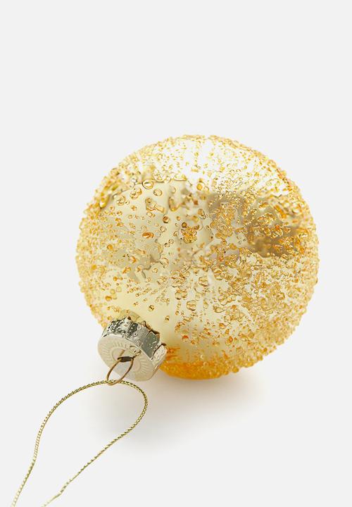 H&M - Glass christmas tree bauble - gold