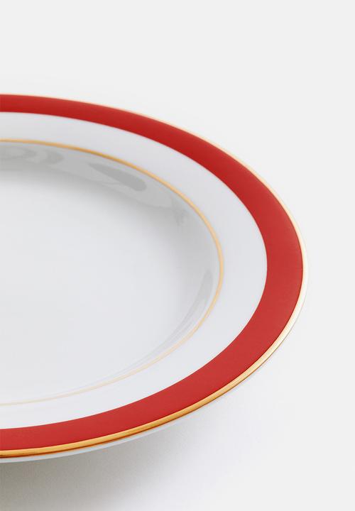 H&M - Small porcelain plate - white