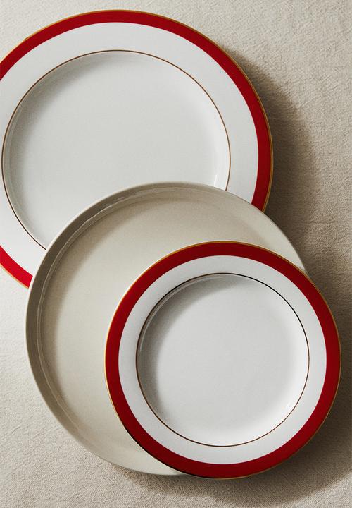 H&M - Small porcelain plate - white