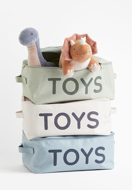 H&M - Lidded toy storage basket - beige