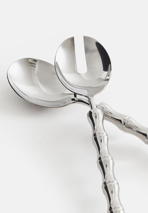 H&M - Metal salad servers - silver multi