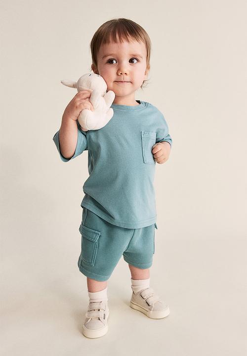 H&M - Washed-look T-shirt - turquoise