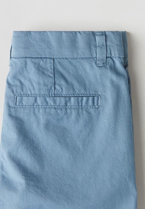H&M - Cotton chino shorts - dusty blue