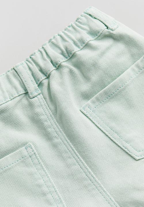 H&M - Denim shorts - light mint green
