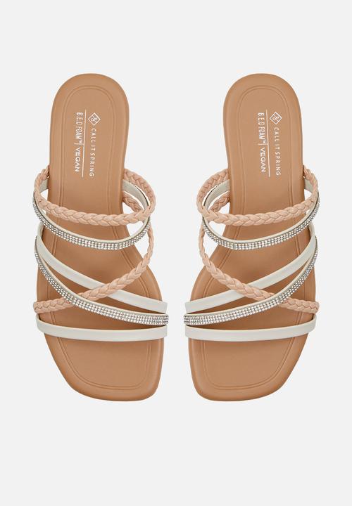Call It Spring - Shaynah Slide - White/Bone