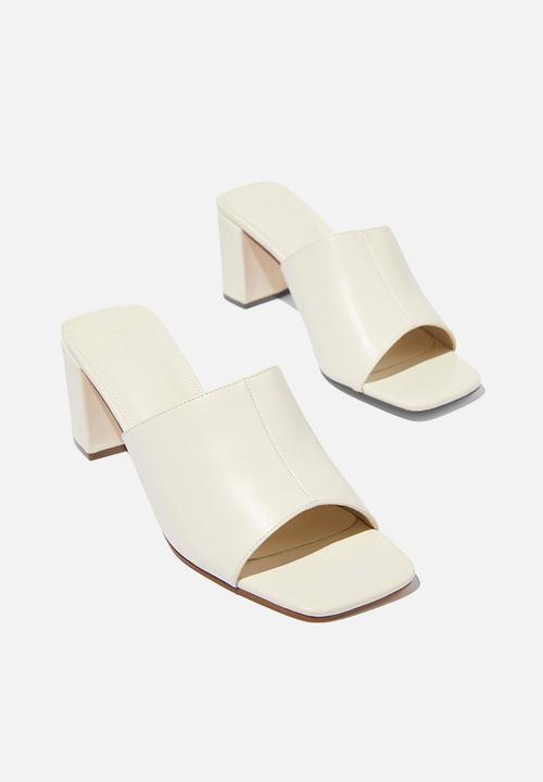 Cotton On - Eden Minimal Mule - Ecru Smooth