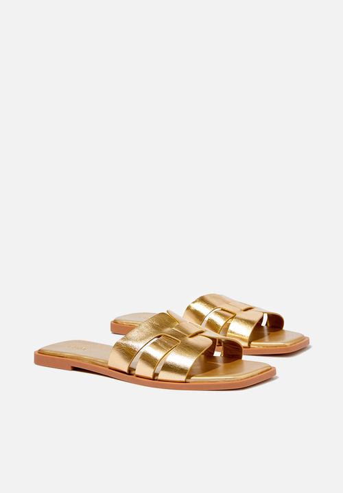 Cotton On - Sierra Woven Slide - Gold