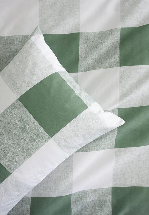 Linen House - Alec Duvet Cover Set - Moss