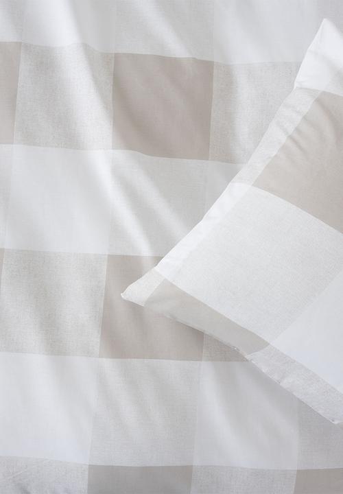 Linen House - Alec Duvet Cover Set - Mushroom