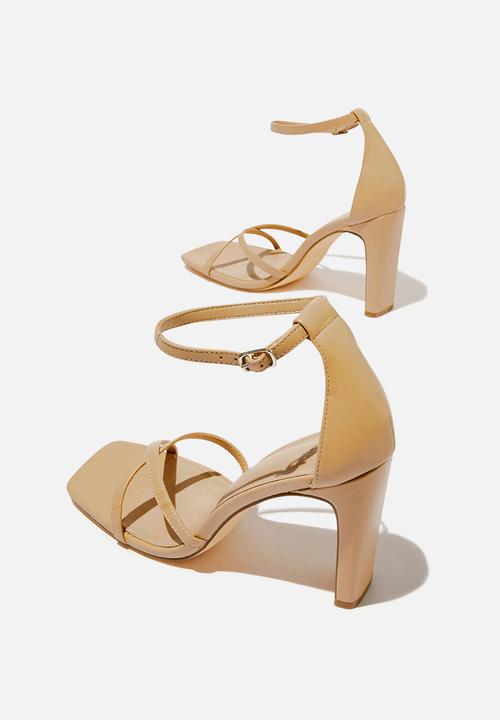 Cotton On - Minnie strappy block heel - camel smooth