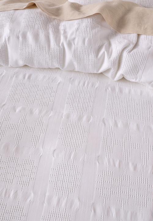Linen House - Seren Duvet Cover Set - White