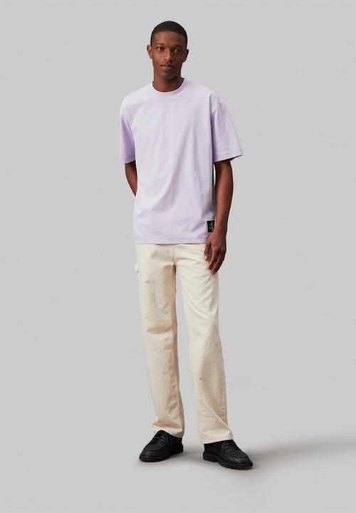 Calvin Klein - Badge relaxed tee - Pastel Lilac