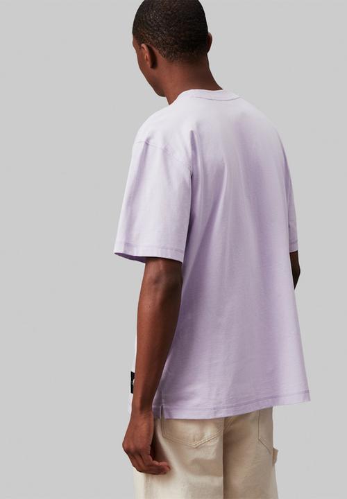 Calvin Klein - Badge relaxed tee - Pastel Lilac