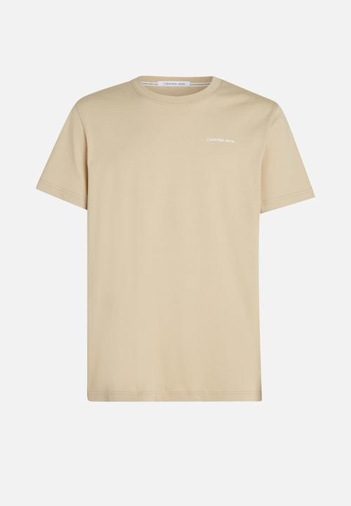 Calvin Klein - Ck multibox tee - Pale Khaki