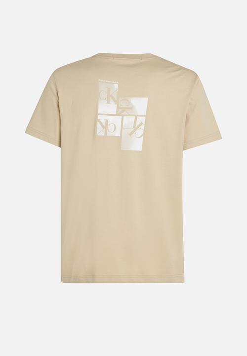 Calvin Klein - Ck multibox tee - Pale Khaki