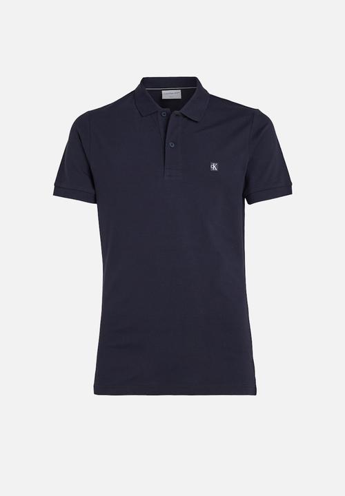 Calvin Klein - Ck embro badge slim polo - Night Sky