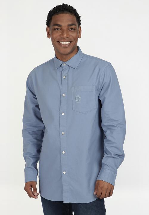 GUESS - Ls collin shirt - partly cloudy