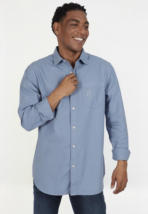 GUESS - Ls collin shirt - partly cloudy