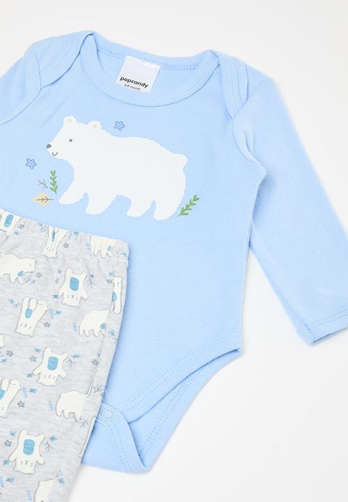 Pop Candy - 3 Piece bodyvest bib & legging set - multi
