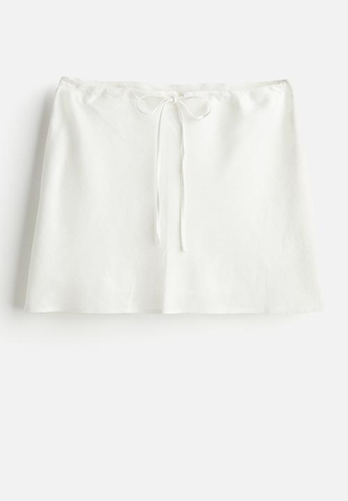 H&M - A-line mini skirt - cream