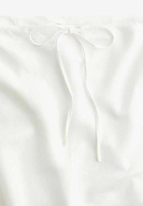 H&M - A-line mini skirt - cream