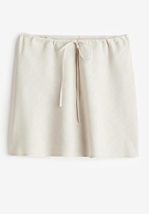 H&M - A-line mini skirt - beige