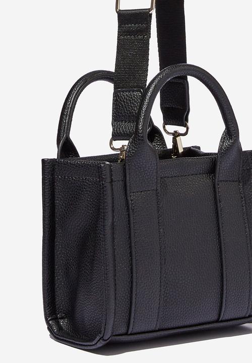 Rubi - The mini stand by tote - black pebble