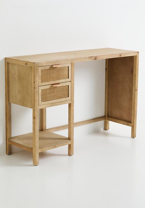 Sixth Floor - Quinn rattan desk-natural