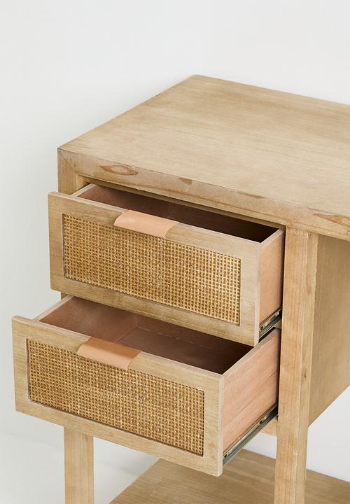Sixth Floor - Quinn rattan desk-natural