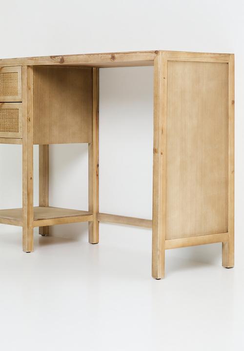 Sixth Floor - Quinn rattan desk-natural