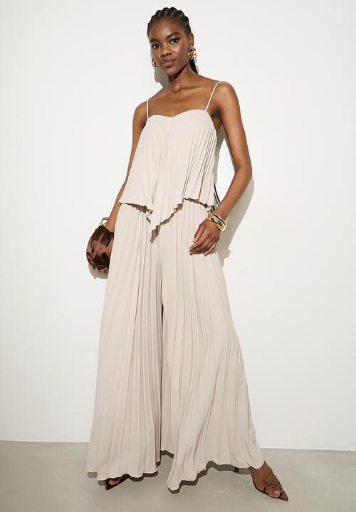 VELVET - Pleated asym hem cami - neutral