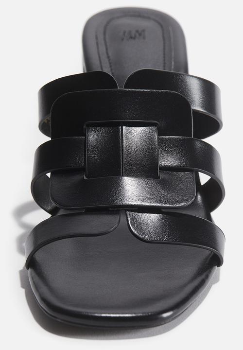 H&M - Block-heeled sandals - black
