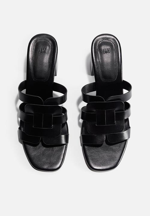 H&M - Block-heeled sandals - black