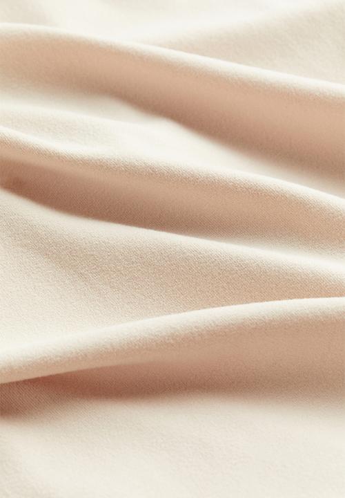 H&M - Short-sleeved thong body - light beige