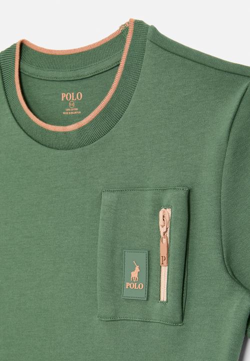 POLO - Boys jagger utility short sleeve tee - forest green
