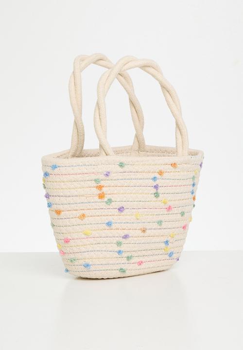 Pop Candy - Straw bag - cream
