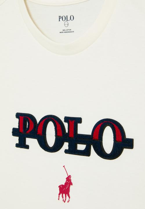 POLO - Boys trent short sleeve tee - off white