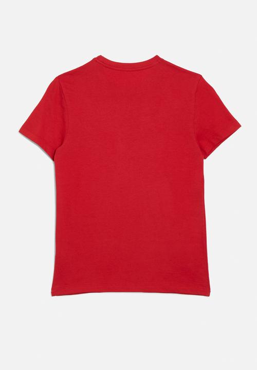POLO - Boys gary printed short sleeve tee - samba red